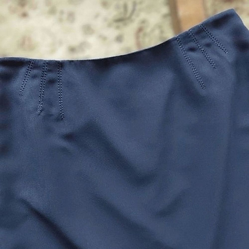 Vtg 90s/Y2K navy Precis office pencil skirt - Picture 5 of 12